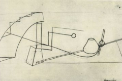 Wassily Kandinksy Linear analysis still life, Cours de dessin analytique, 1922-1923